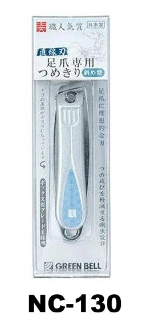 JAPAN GREEN BELL NC-130 Slant Edge Toenail Clipper Ingrown Nail Straight Cut