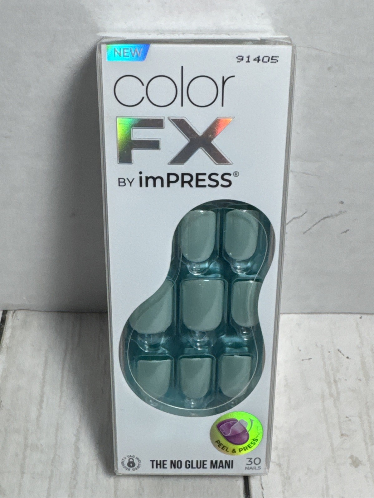 Color FX By Impress Kiss The No Glue Mani- After Hours Green