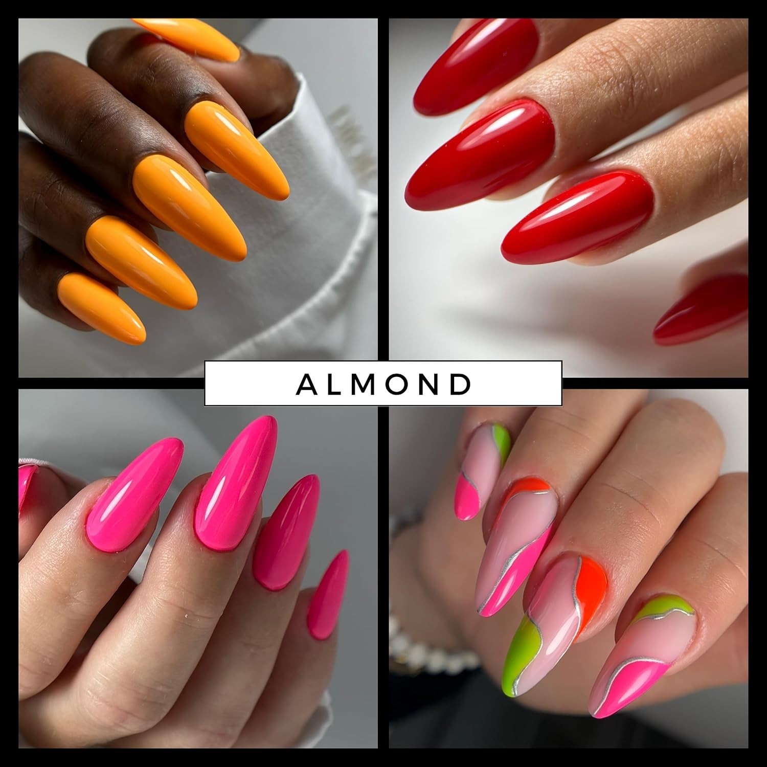 120-Piece Almond Nail Extension Forms – Perfect for Salon-Quality Gel Art