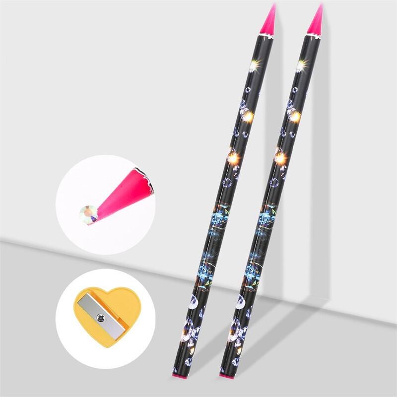 12 Grids Nail Art Rhinestones Kit + Pick up Pen + Tweezers for Nail Art Decorati