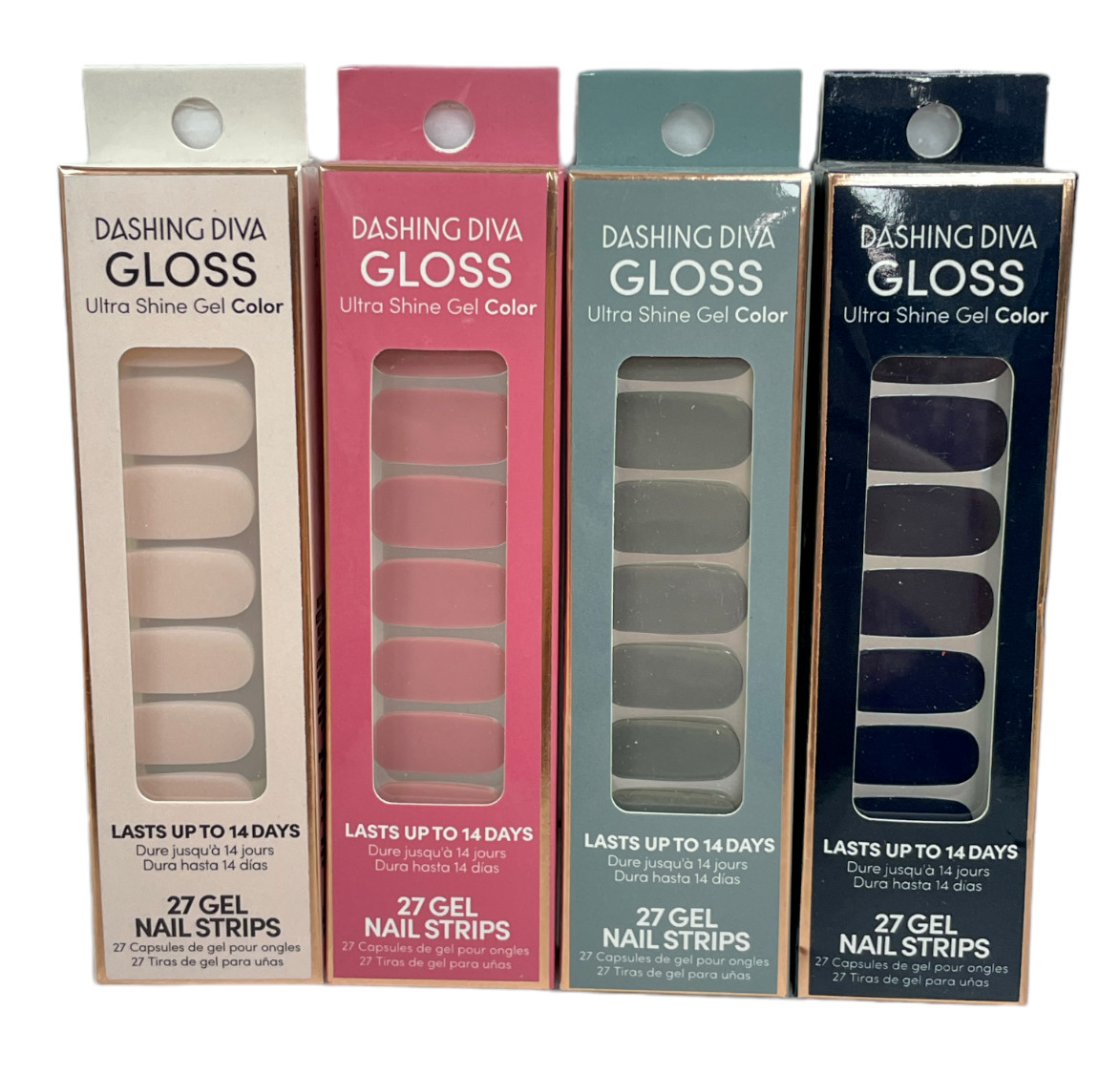 Dashing Diva Gloss Ultra Shine Gel Color 27 Gel Nail Strips, Lot Of 2, You Pick