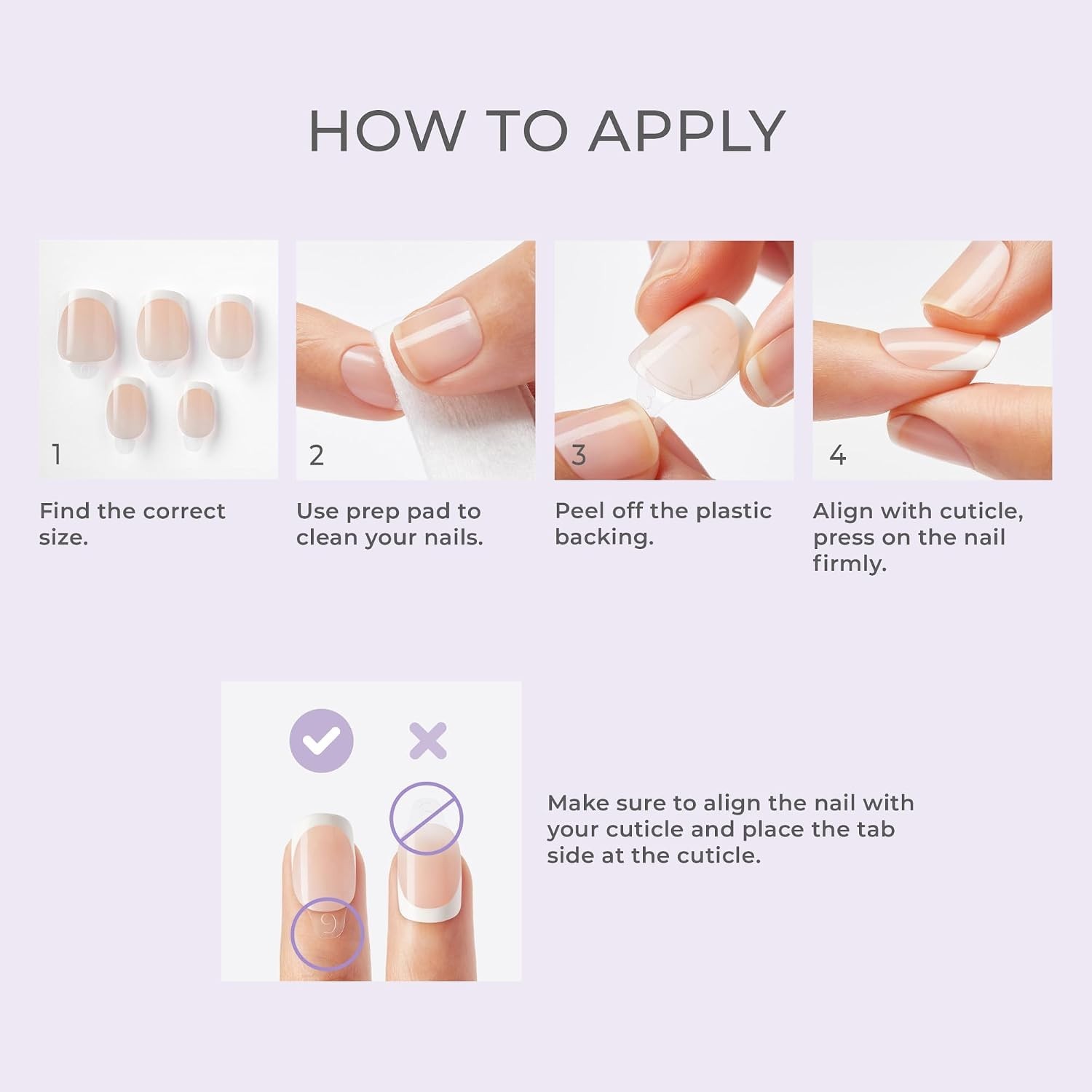 No Glue Mani Press On Nails, Design, ‘Even Better’, Pink, Short Size, Oval Sh…