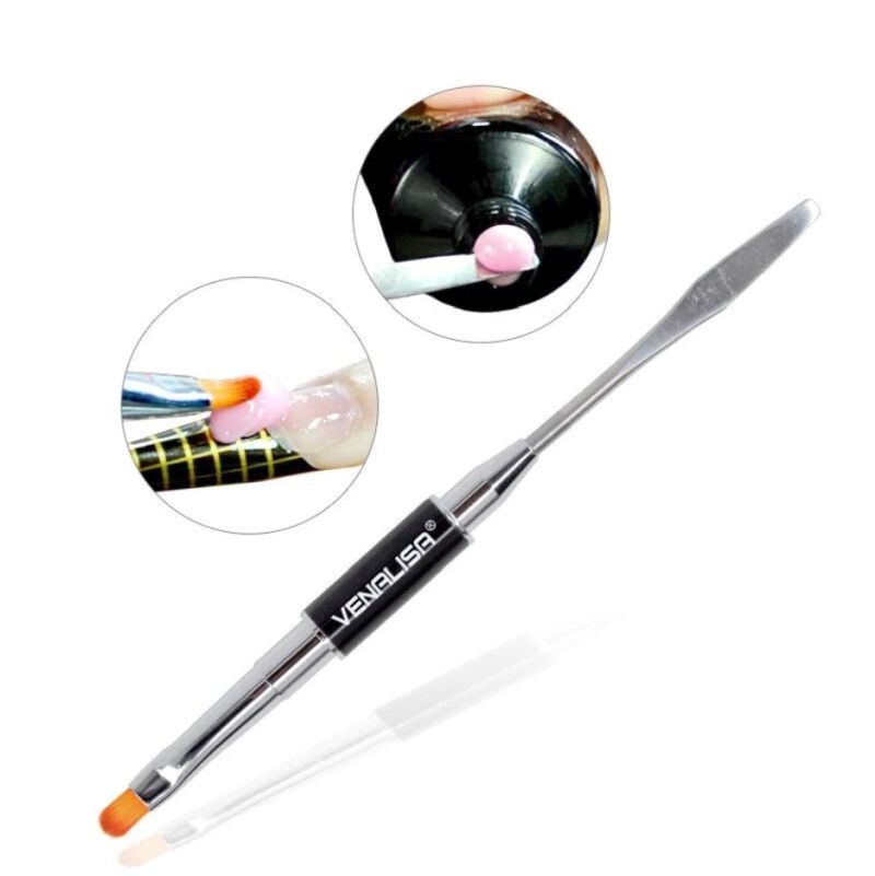 VENALISA PolyGel Nail Brush Dual-ended Slice Shape Painting Drawing Gel Art Tool