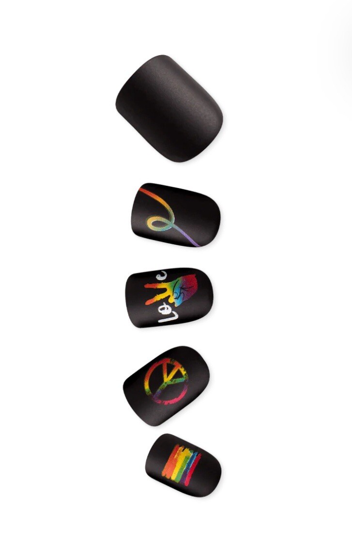 imPRESS Press On Nails – Limited Edition – New – Black – Short – Wider Fit