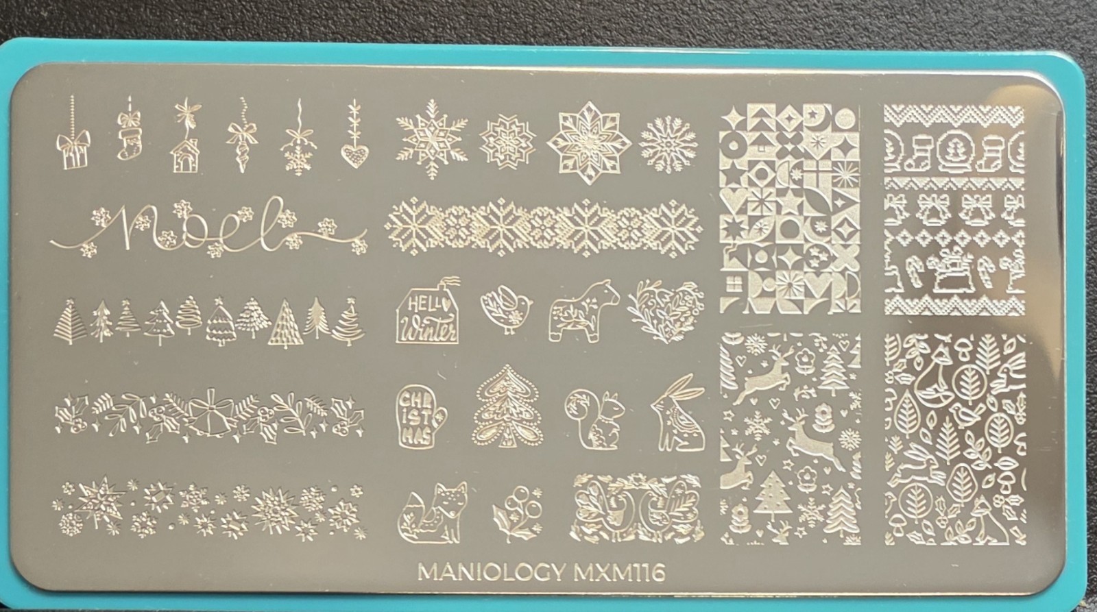 Maniology Nail Art Stamping Plate – Holiday Hygge: Nordic Noel MXM116