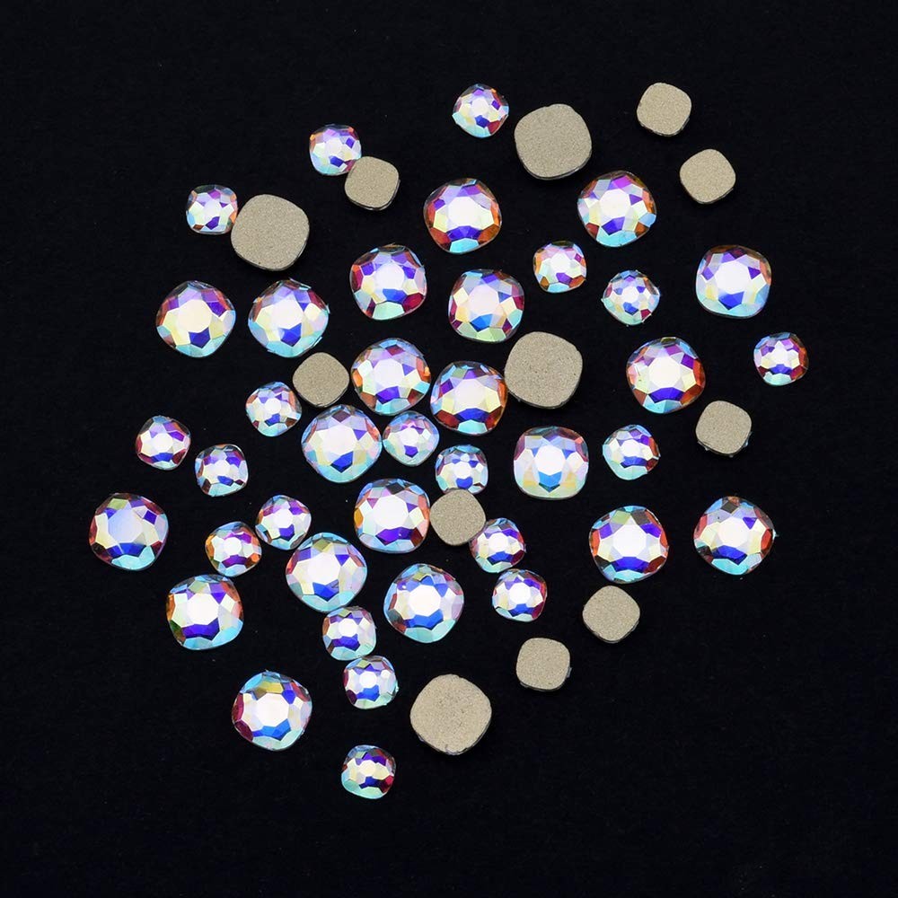 240pcs Mix Glass AB Rhinestones | Nail Art Gems Set