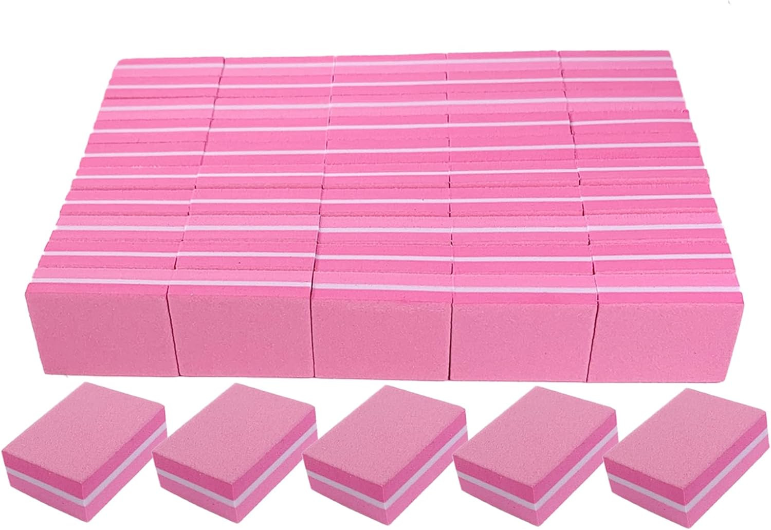 Nail Buffers (50 Pack), Mini Buffer Block Nail File for Acrylic Nails and Natura