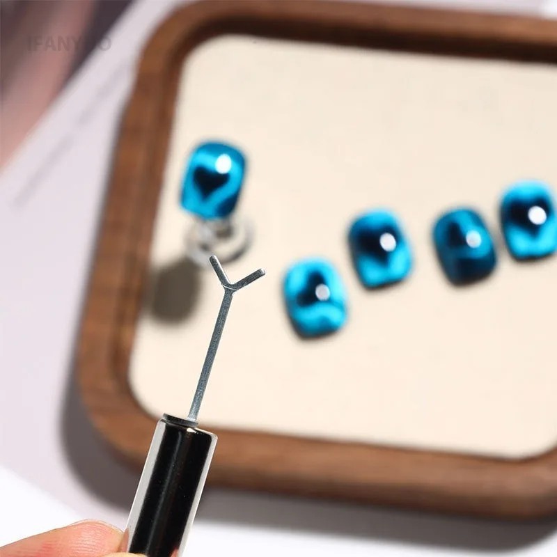 Heart Cat Eye Nail Magnet Y Shape Love Pattern Tool UK