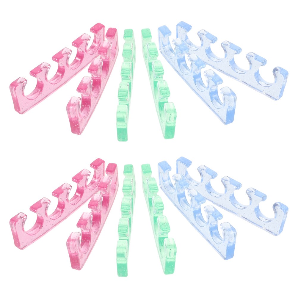 12 Pcs Forefoot Silicone Toe Separator Bunion Spacer Nail Art Separators
