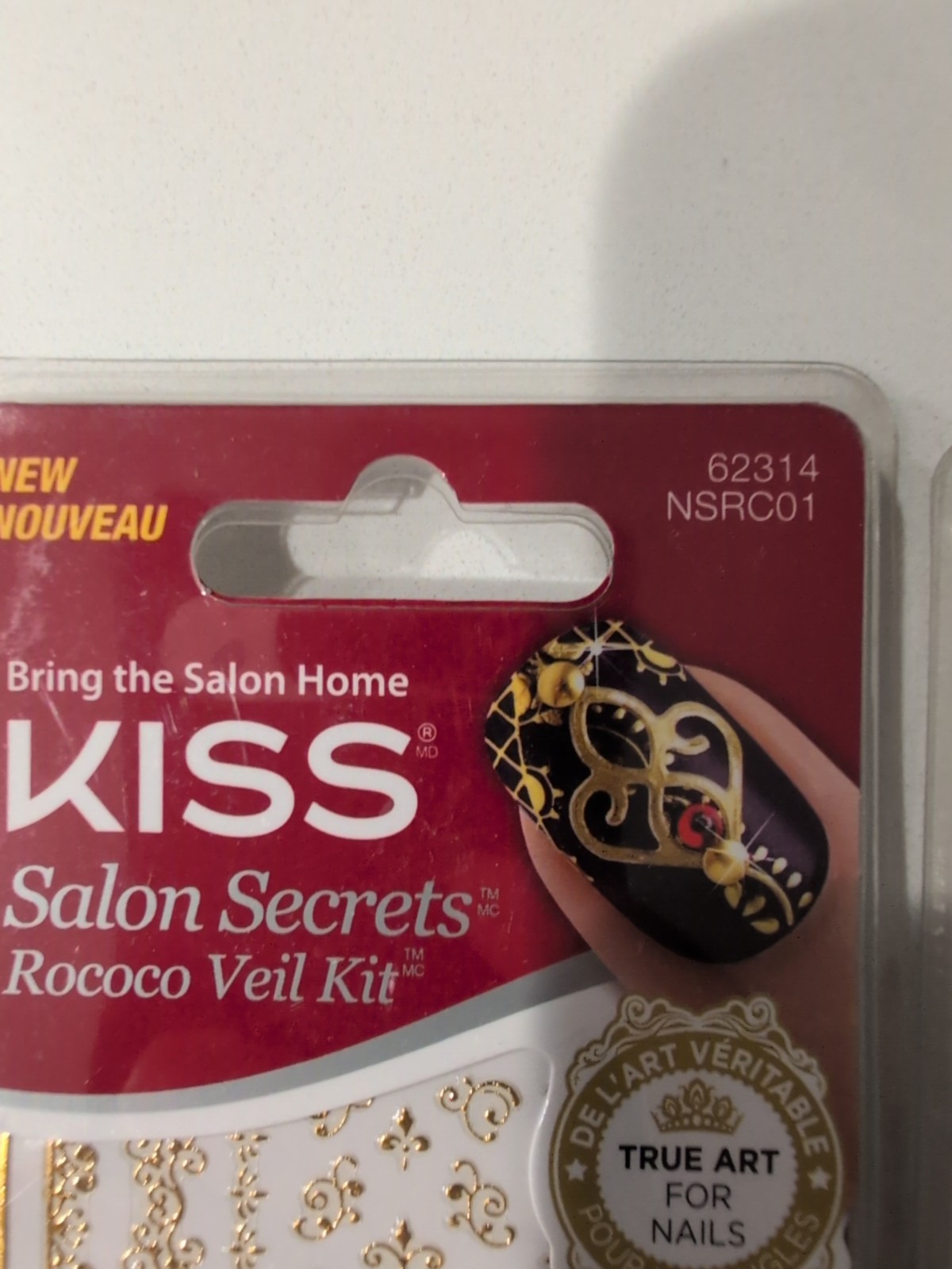 2 pack KISS Salon Secrets Rococo Veil Kit 62314 NSRC01 True Art for Nails Sealed