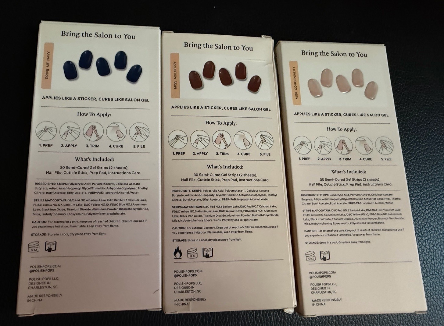 Polish Pops Gel Strips 3 packs