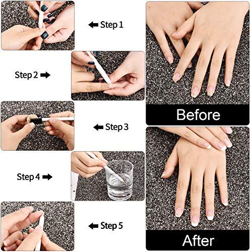 2 Pieces White Nail Pencil Nail Whitener Nail Whitening Pencil under Nail Fre…