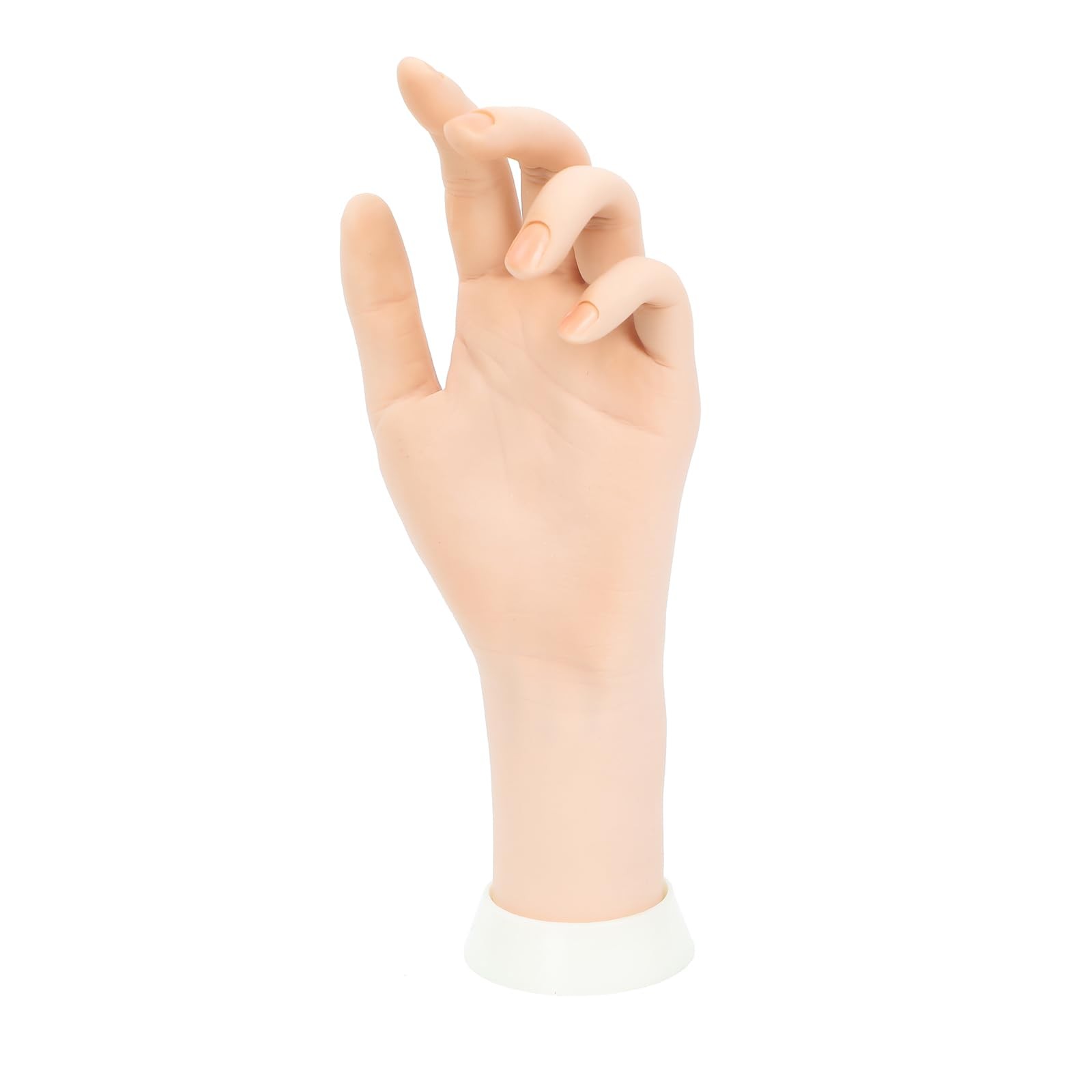 Practice Hand for Acrylic Nails Soft Touch Mannequin left, Beige
