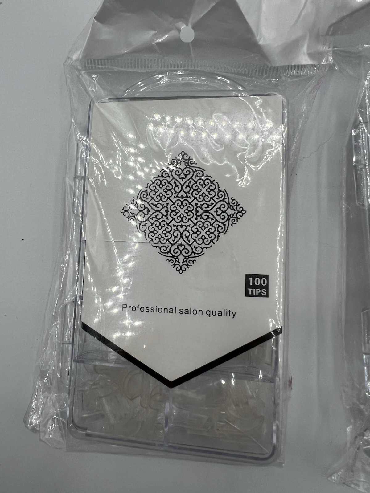 200 Clear Nail Tips Square Multiple Sizes Professional Salon Quality