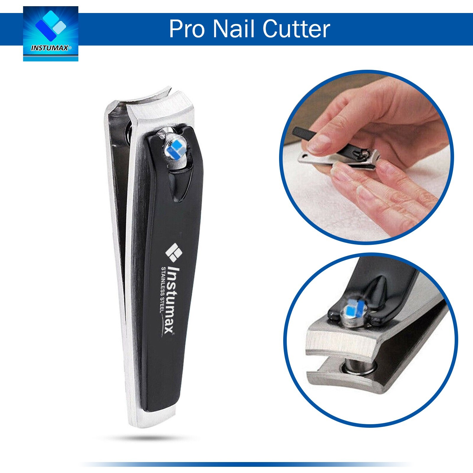 Fingernail Clippers Professional Stainless Steel Sharp Nail Cutter Nail File