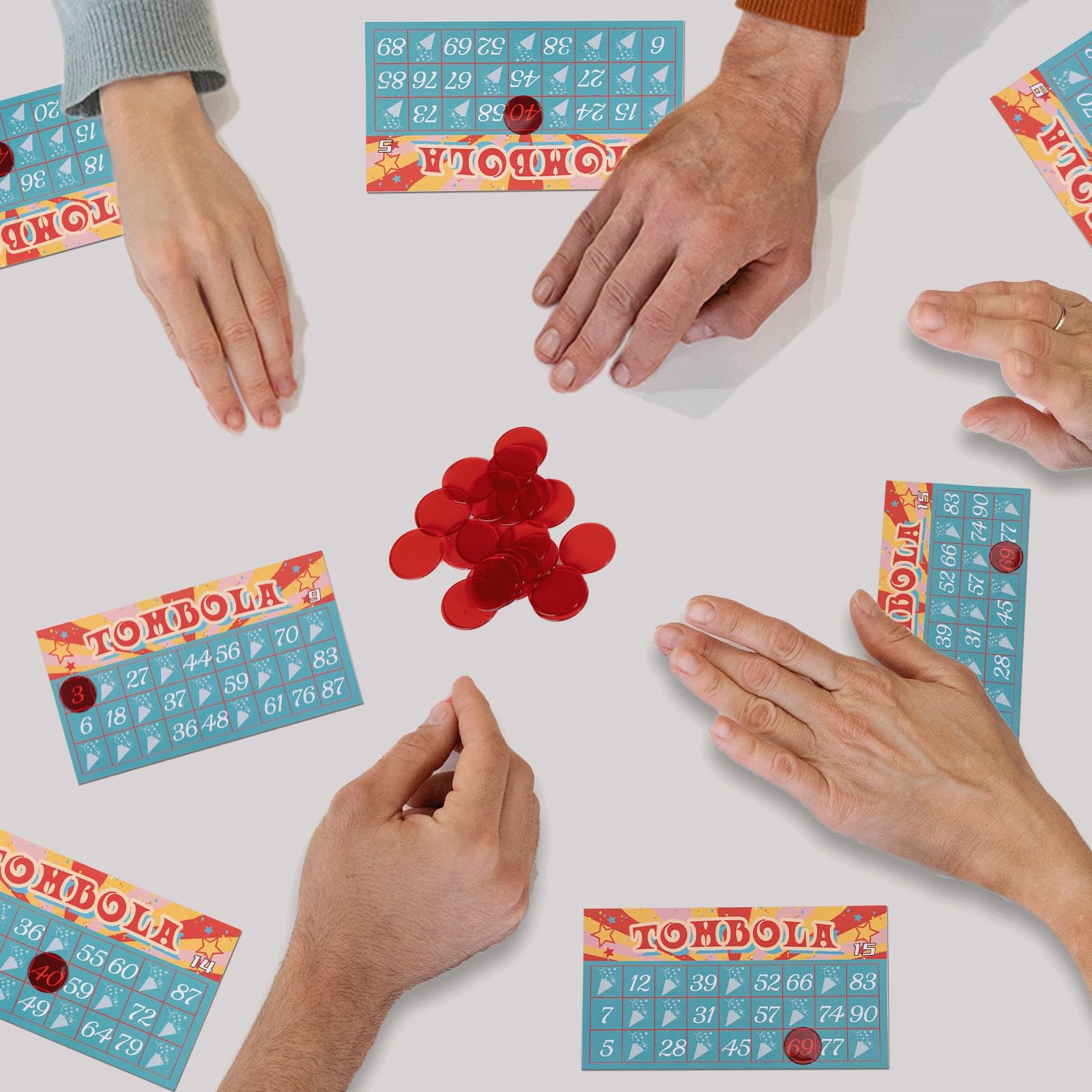 Extguds Tombola Bingo Game,Vintage Italian 6 inches x 7