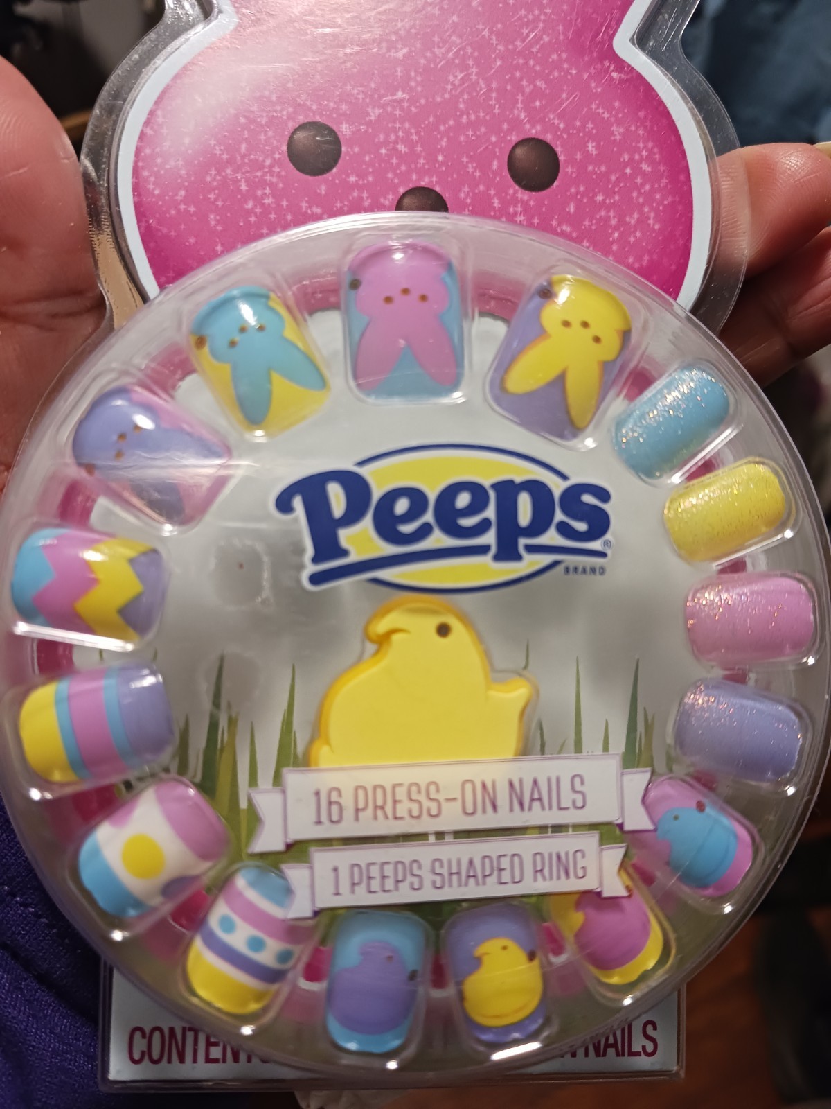 New PEEPS Easter Chick Nails & NOIR Earrings