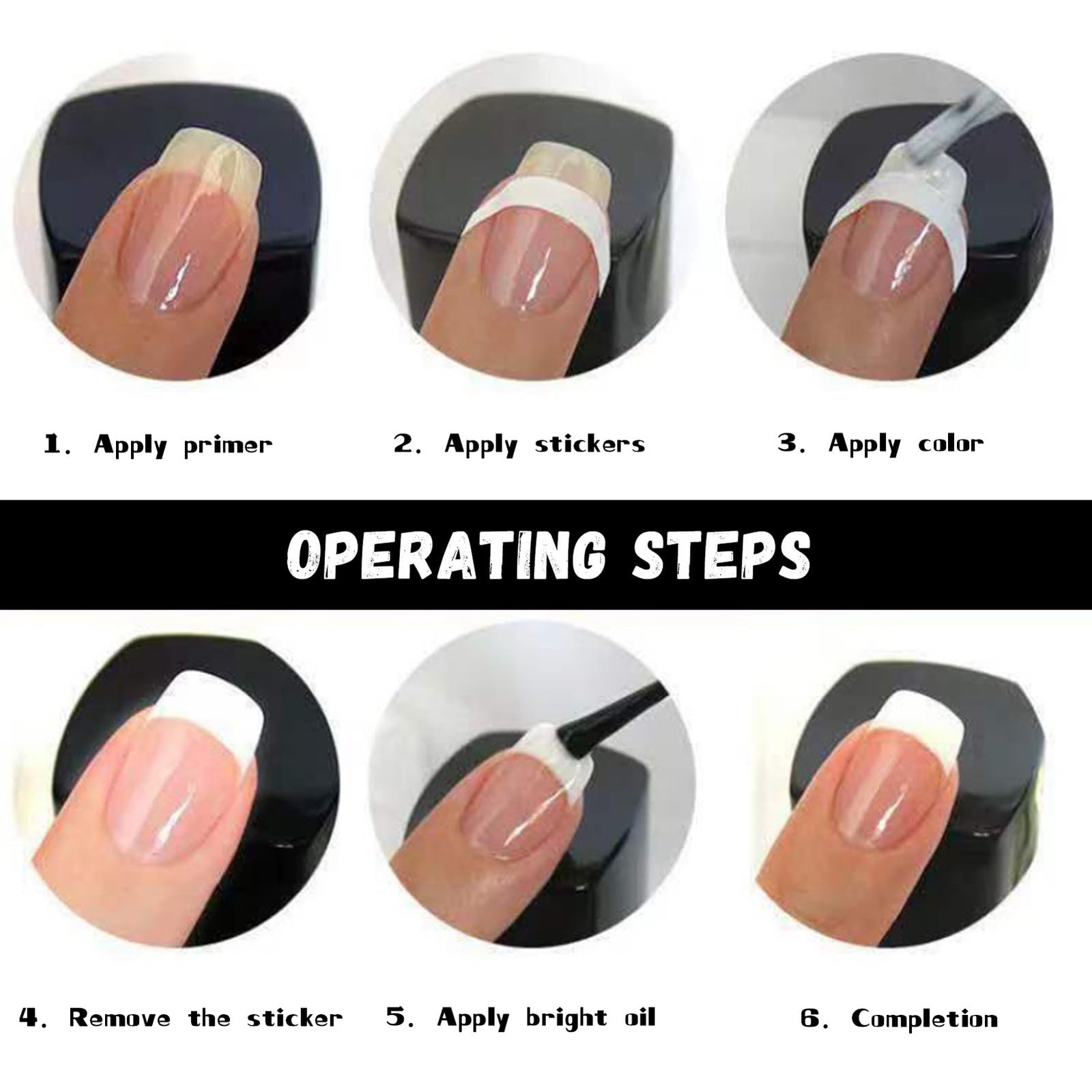 36 Sheets 1158 Pieces French Tip Nail Guides 17 Styles Nail Design Stickers S…