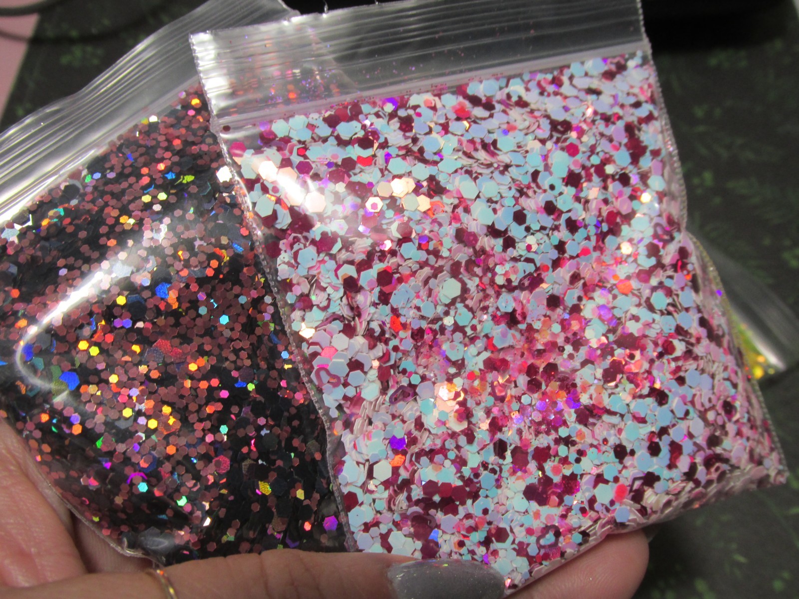 15 bags Glitter mixes for nail art Bundle
