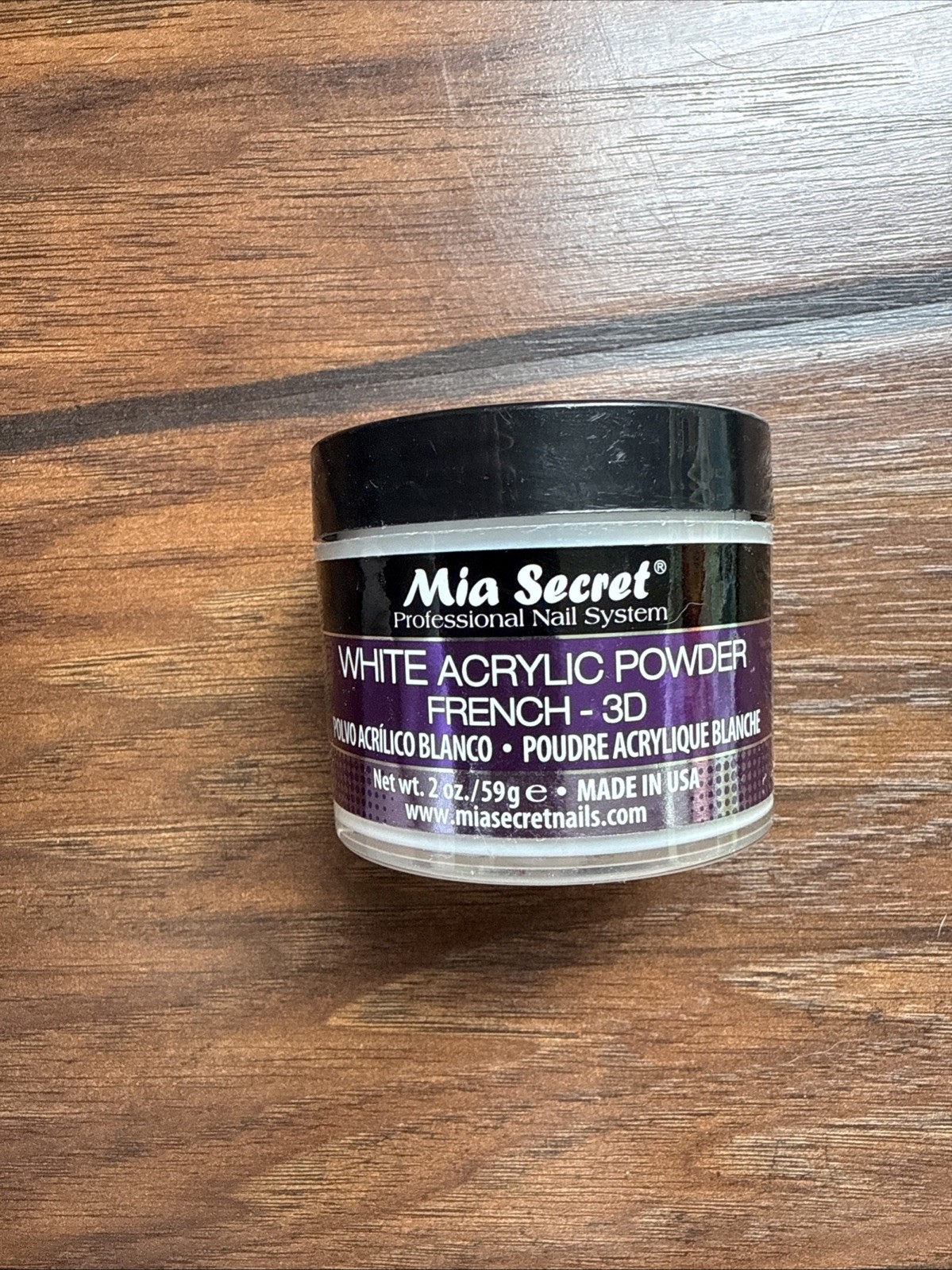 Mia Secret Acrylic Nail Powder Professional Nail System Size: 2 oz – 3D White