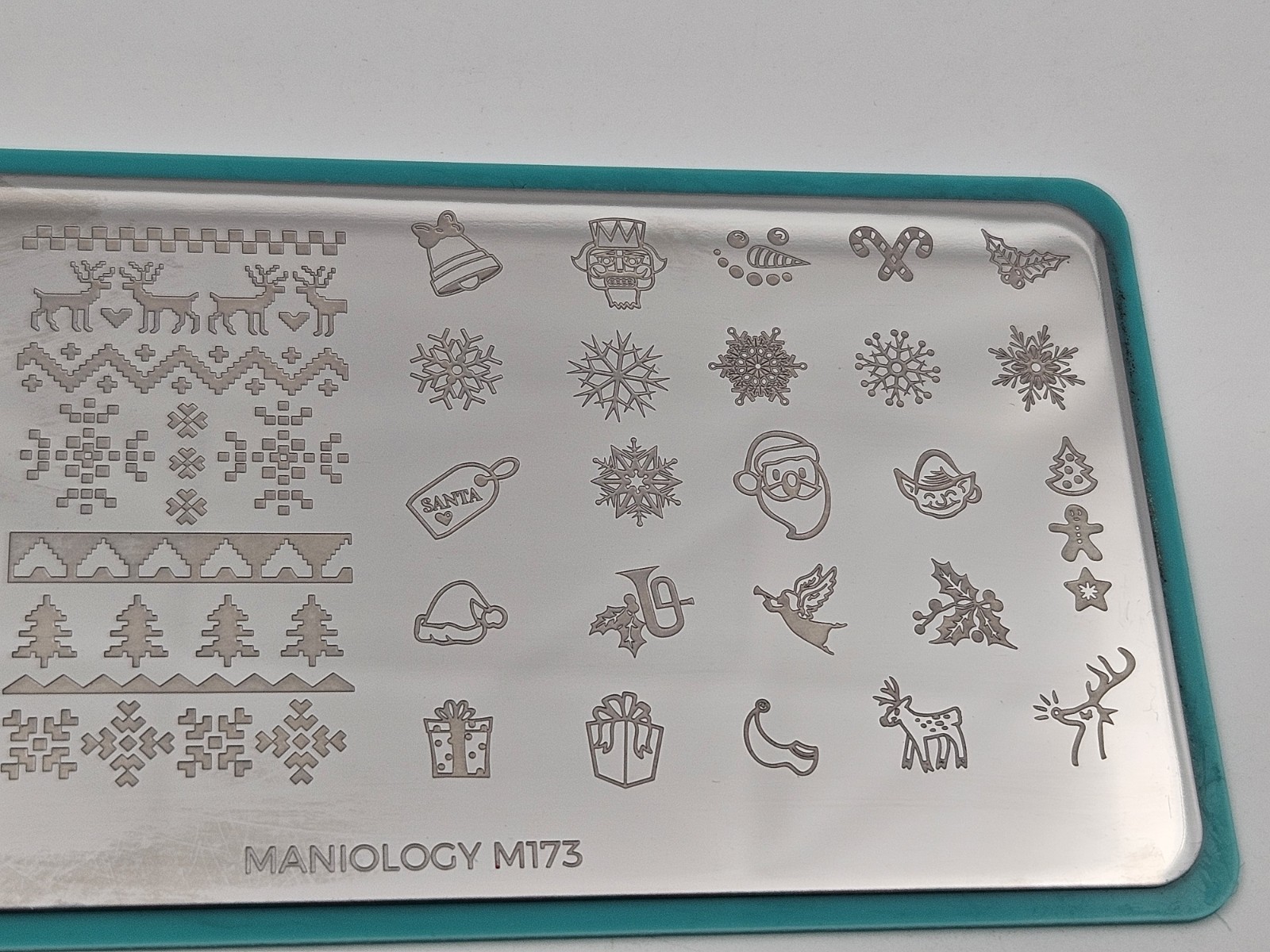 Maniology M173 Christmas Bell Snowflake Lace Party Nail Stamping Plates