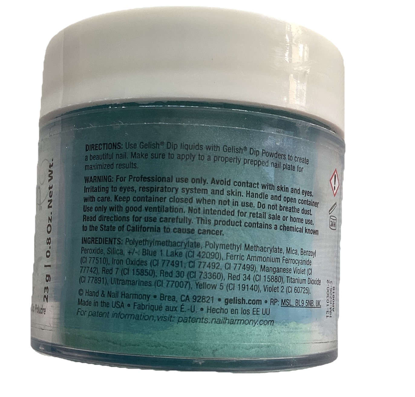 Gelish Dip Powder Essentials Pro Nail Art 23g/0.8oz Shop Shimmer Green UNSEALED