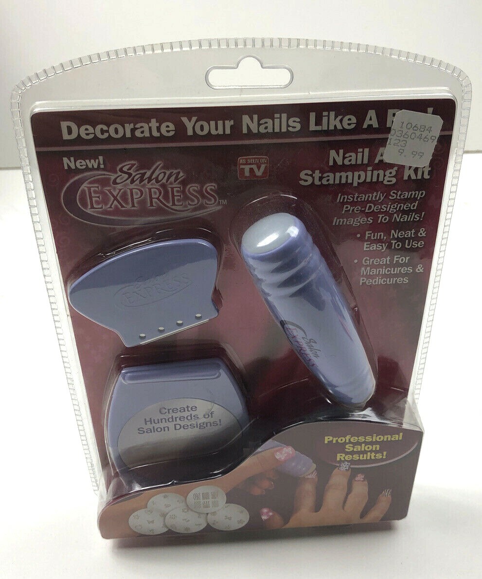 New! Salon Express Nail Art Stamping Kit – Decorate Your Nails Like A Pro!