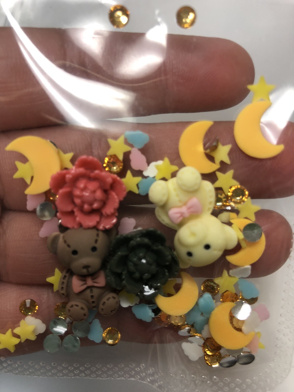 osos kawaii para decoracion de uñas