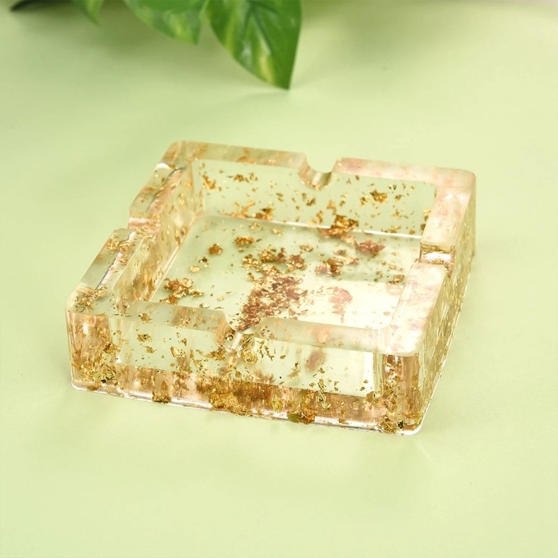 Dazzling Golden Flakes Glitter Leaf Sheets for Projects and Artistic Creation
