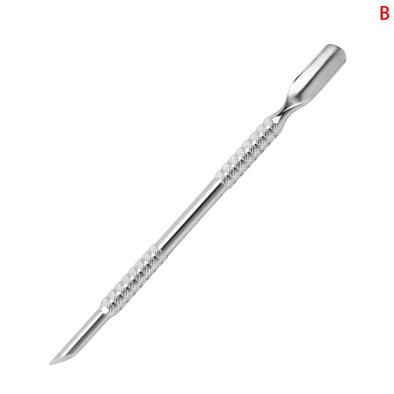Stainless Steel Cuticle Pusher Dual Sided Shaped Double Ended Ingrown Remover