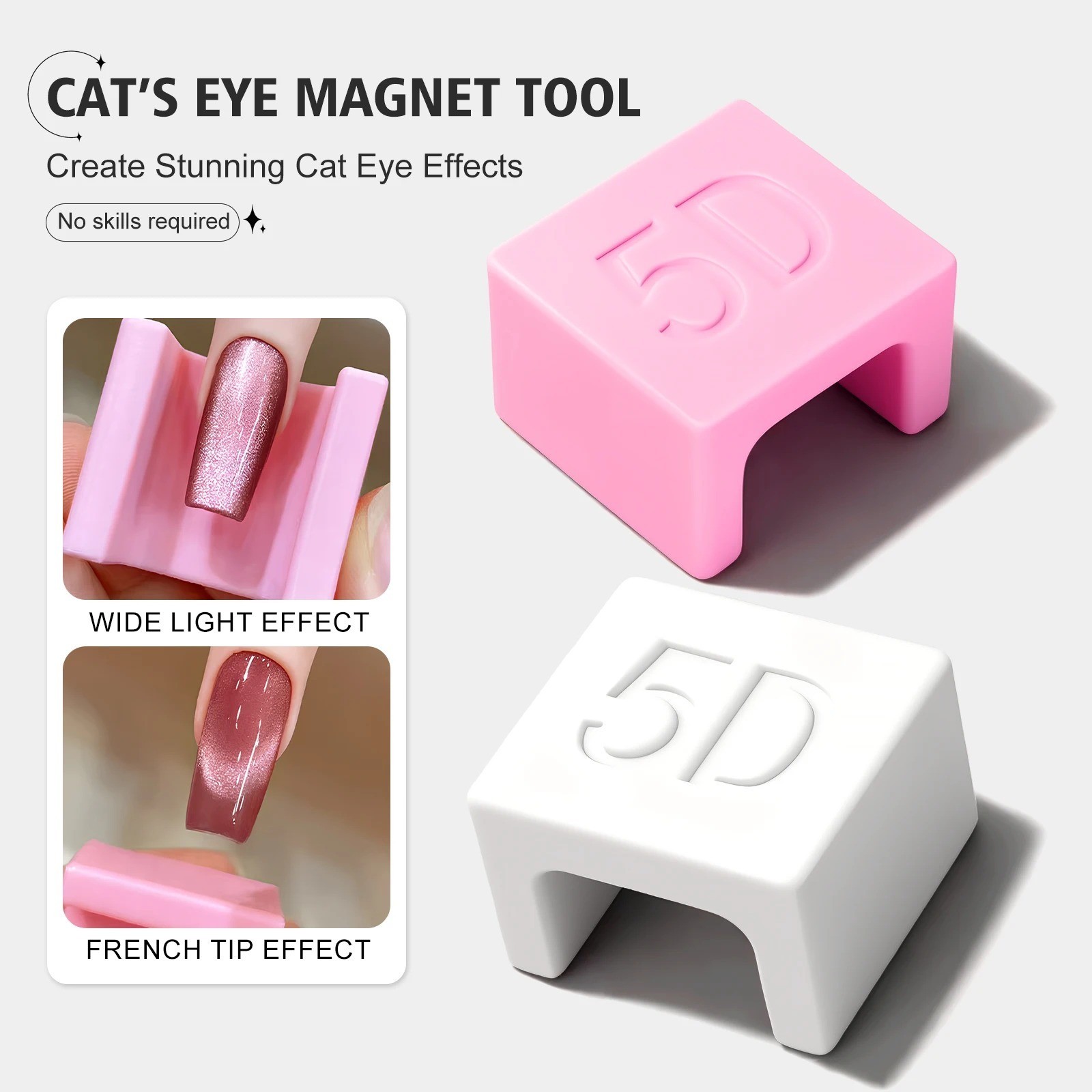 1PC U-Shaped Cat Eye Nail Art Magnet Tool