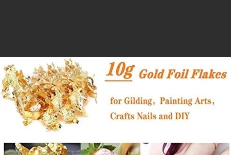 Gold Leaf Gilding Resin Flakes 10g Gold Metallic Foil Flakes