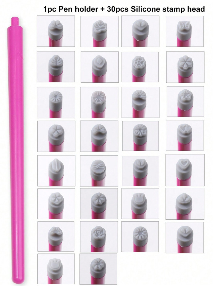 5/10Pcs Set Nail Art Stamp Pen DIY Floral Butterfly Nail Graffiti Nail Dotting T