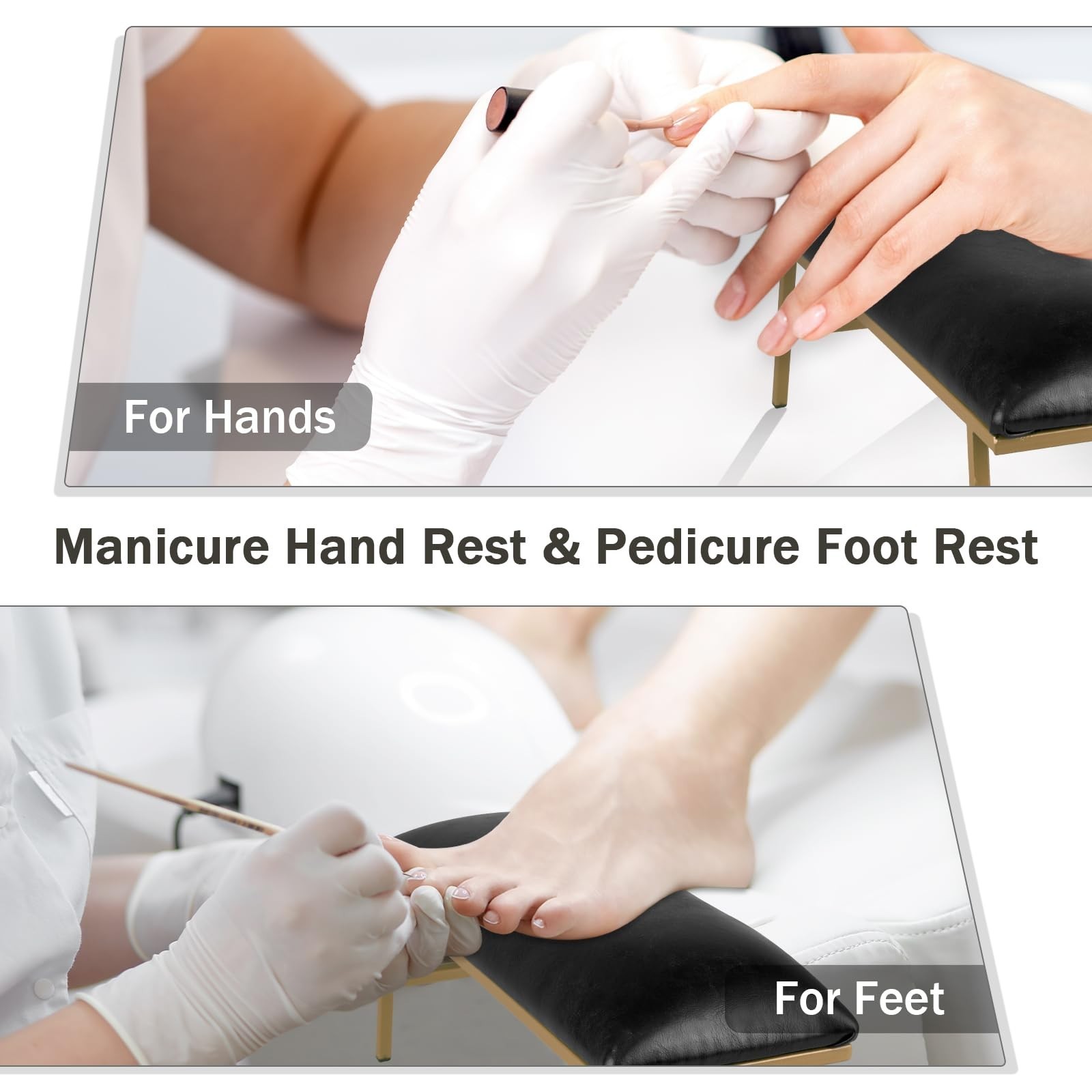 Arm Rest for Nails, Nail Arm Rest for Nail Tech with Microfiber Leather Nail …