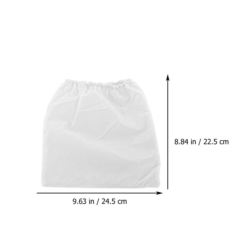 12Pcs Durable Dust Collector Bag for Nail Salon Nonwoven Fabric White