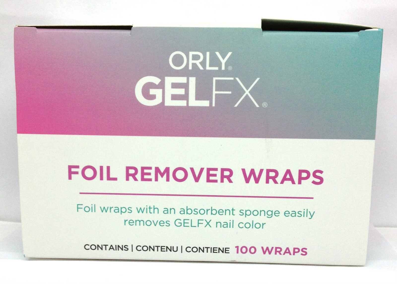 ORLY GELFX Nail – FOIL REMOVER WRAP – 100 Wraps/Pack #33100