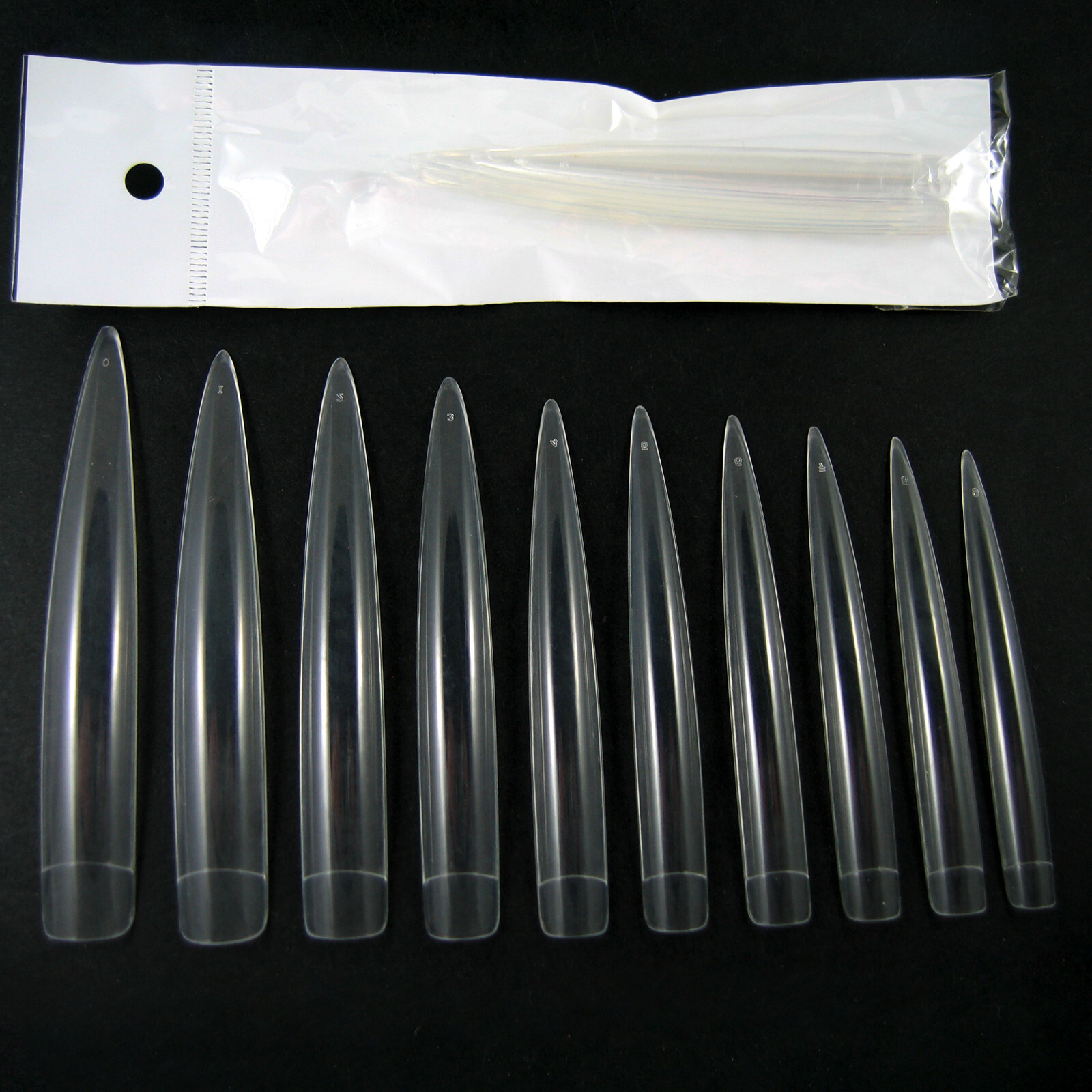 Extreme Long Competition Artifical Stiletto Sharp Ending Salon False Nail Tips