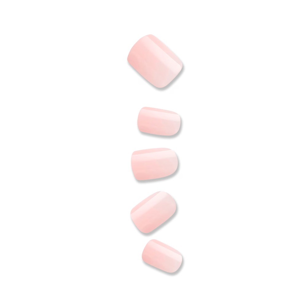Impress Bare but Better Short Square Oval Press on Nails, Light Pink, 30 Pieces