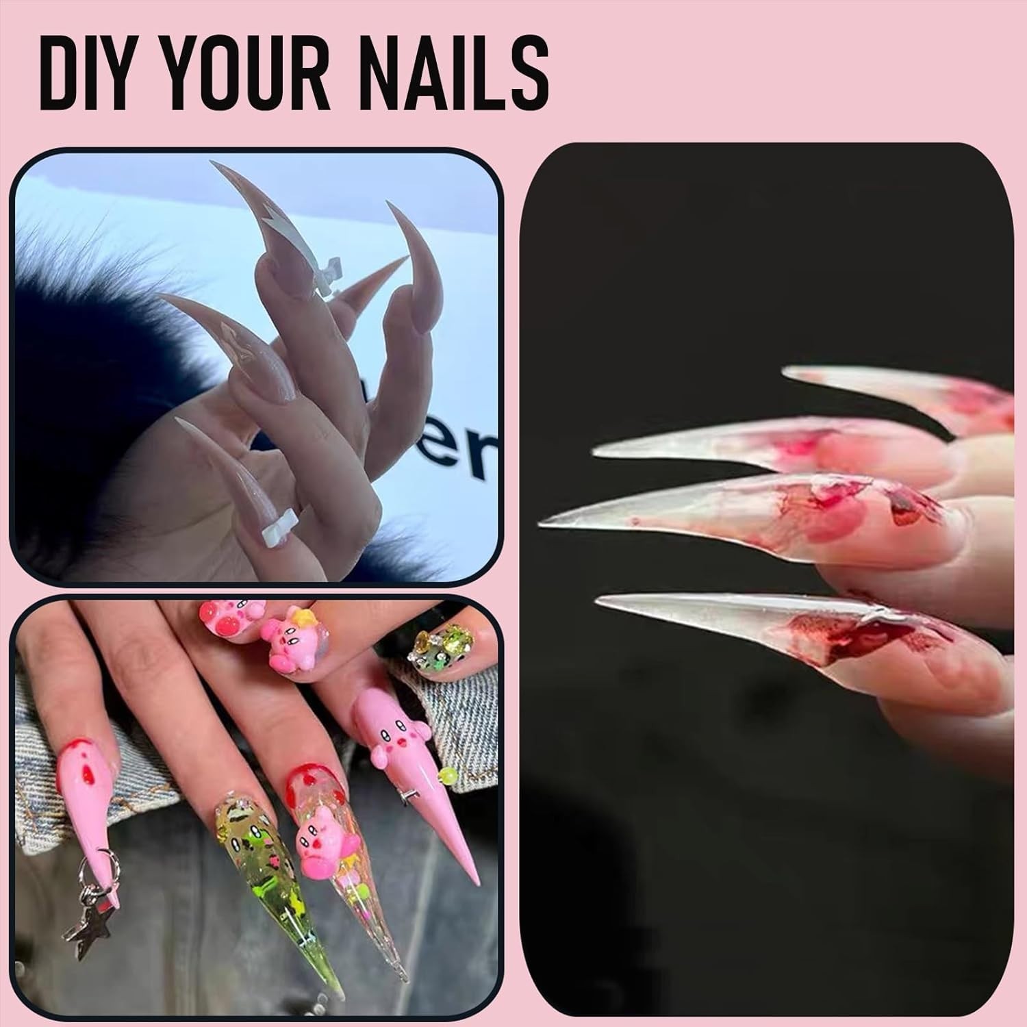 Professional Quality 3D Stiletto Nail Dual Forms – Perfect for Home and Salon