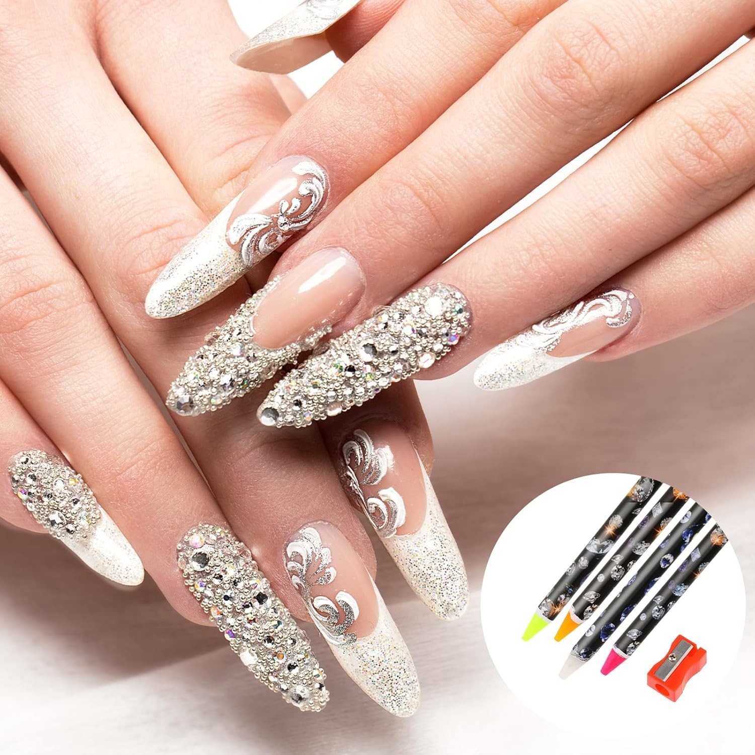 Self-Adhesive Rhinestone Picker Tools – Ideal for Effortless Nail Art & Crafts