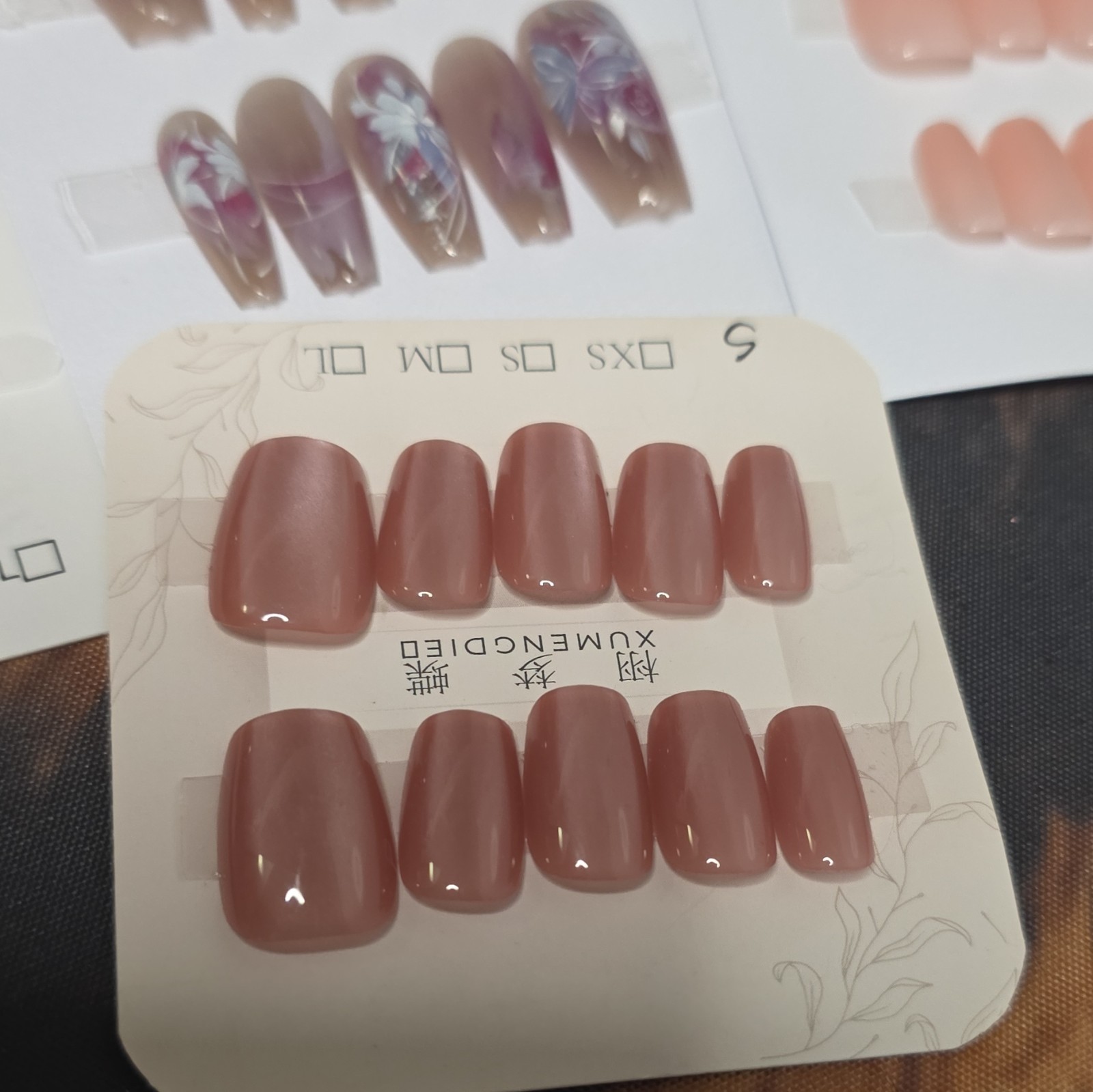 10 pair Lot- Size Small Nail Art Press-On Nails Set