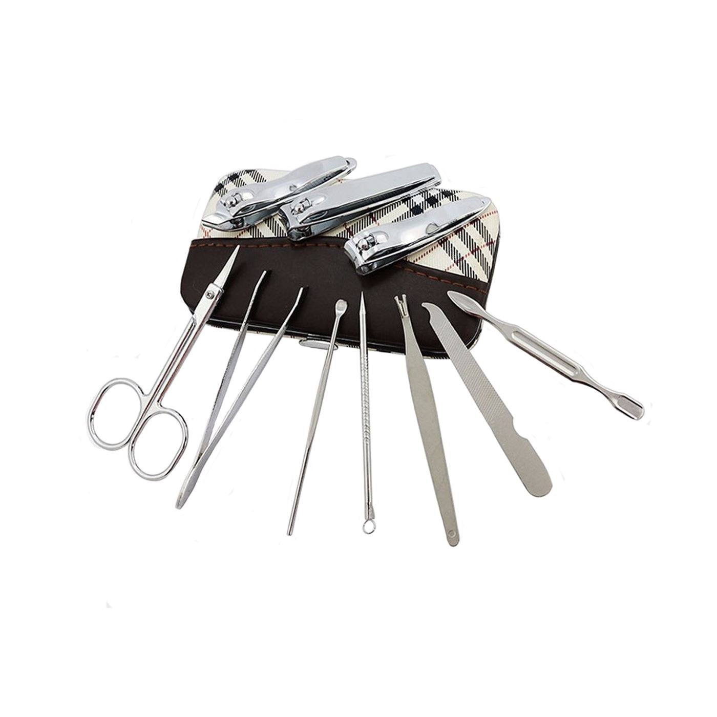 10 Piece Nail Care Set for Pedicure Manicure Grooming Kit