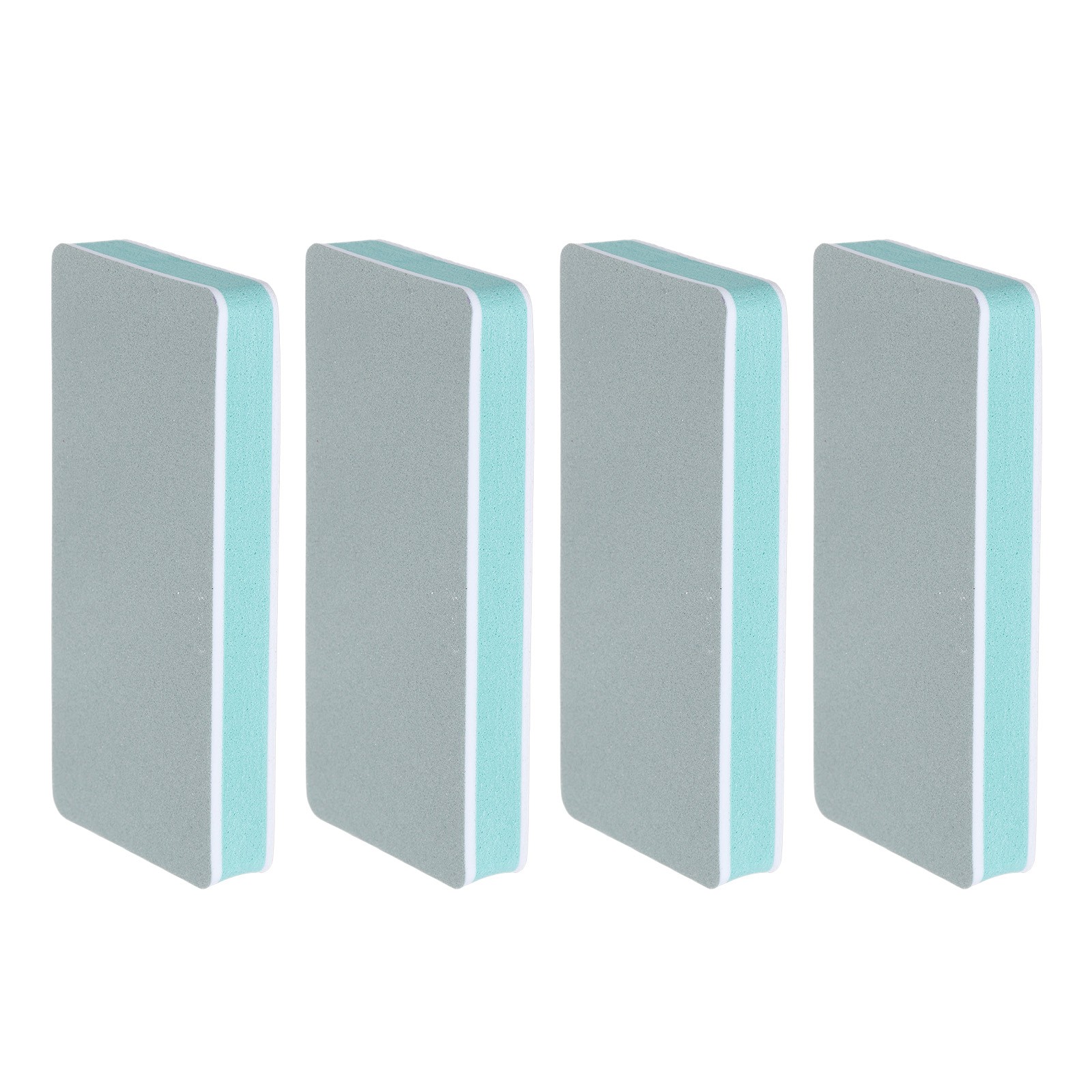 4pcs Nail Buffer Block 600/3000 Grit Nail File for Nail Buffing, White/Green