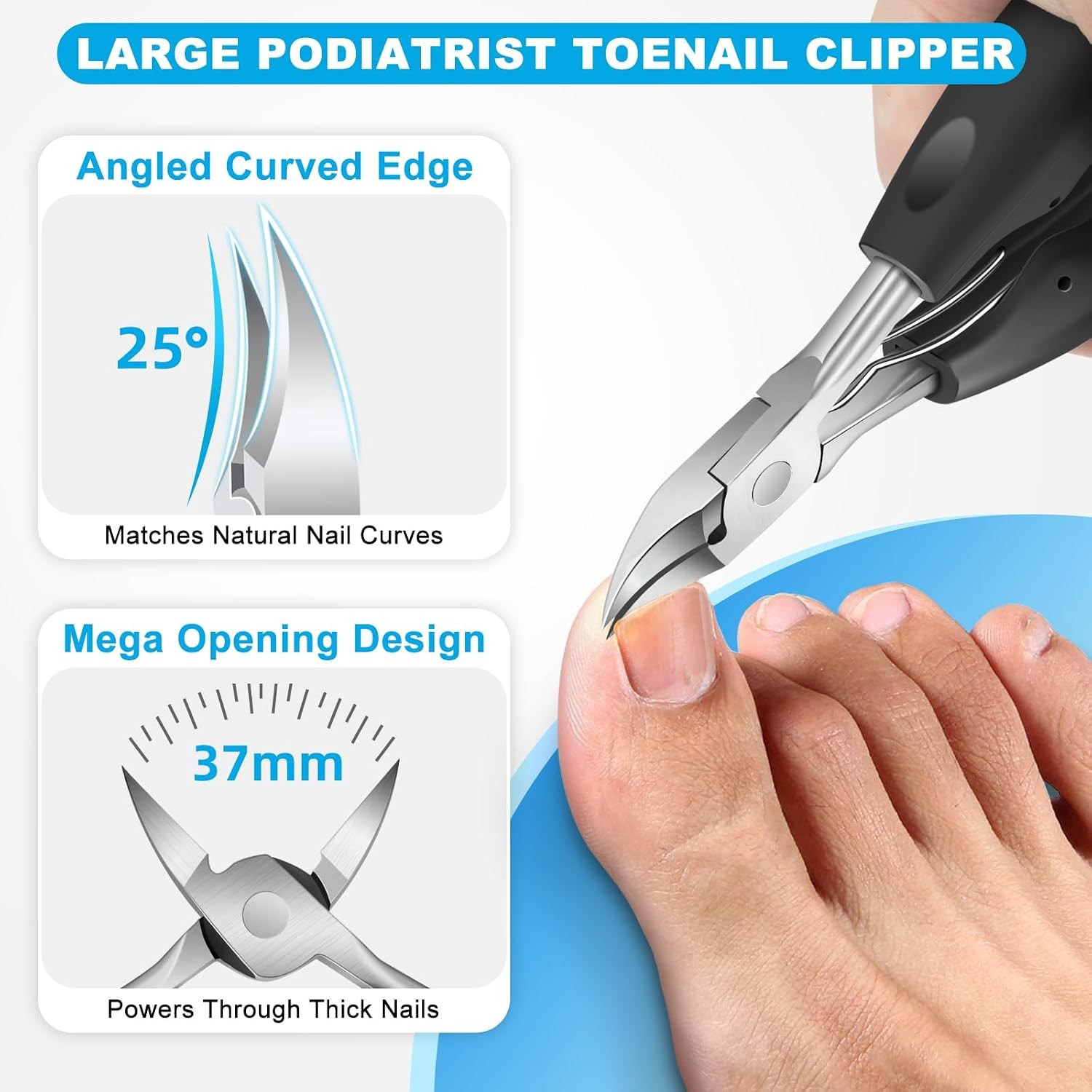 Toenail Clippers for Thick Nails, Seniors, Ingrown, Men, Women