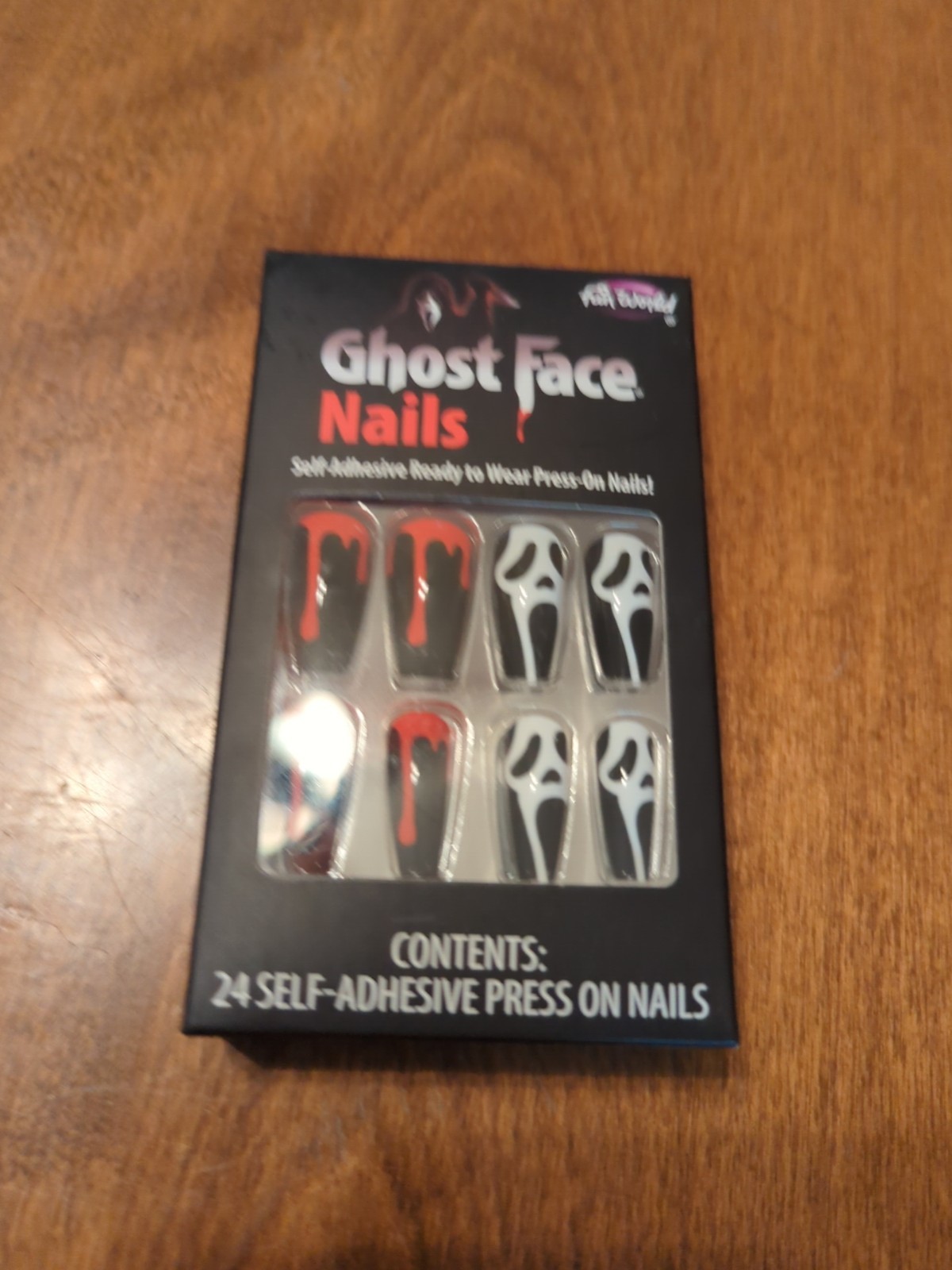 Scream Official Horror Movie Ghost Face Press-On Nails Fun World New