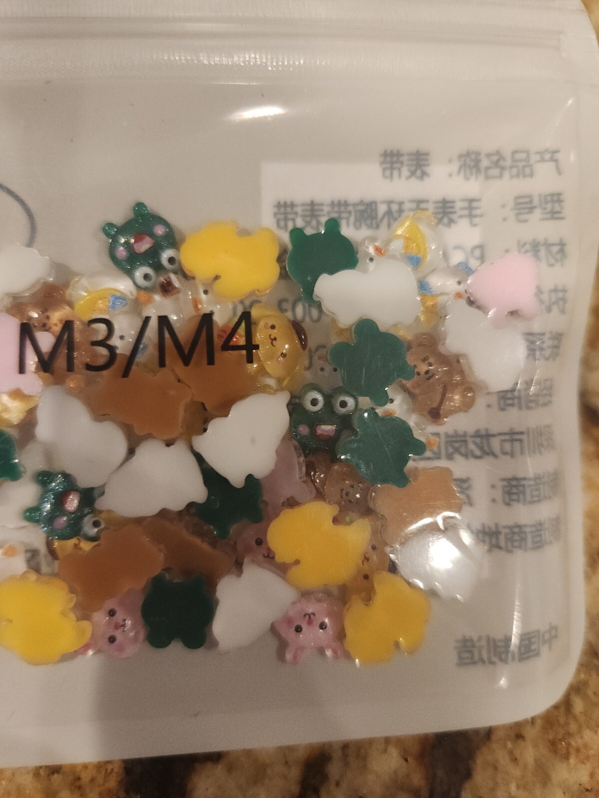Kawaii Sanrio Characters Mini Nail Charms 60pc Resin Embellishment Manicure Art