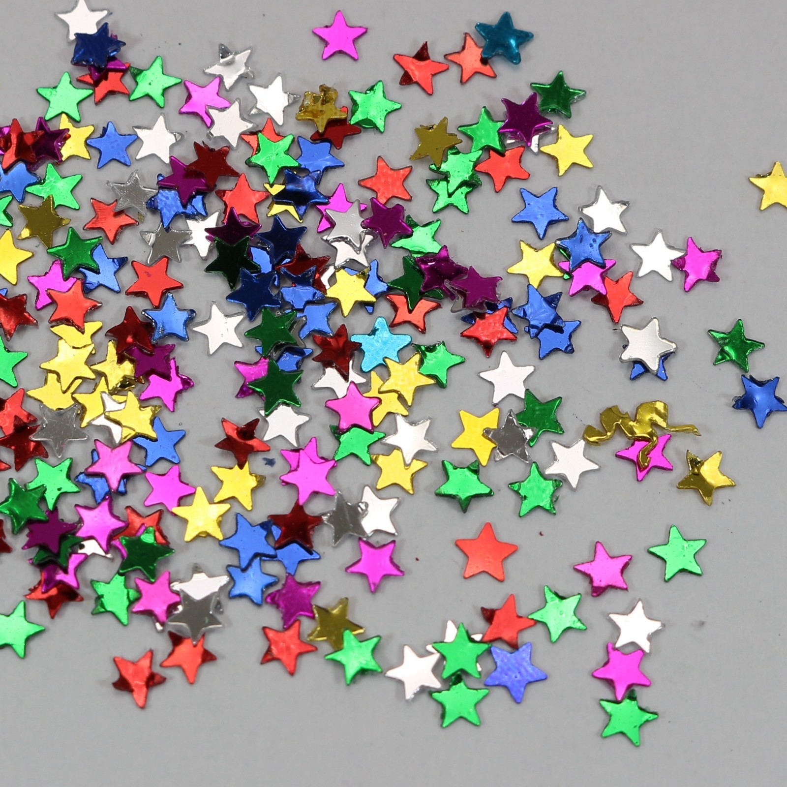 50Gram Mixed Color Metallic Star Sequins Loose Tiny 4mm Nail Art Scrapbook Craft
