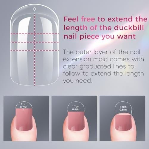 – Poly Extension Gel Toenail 150pcs Reusable Full Cover Dual Dual Toe Forms