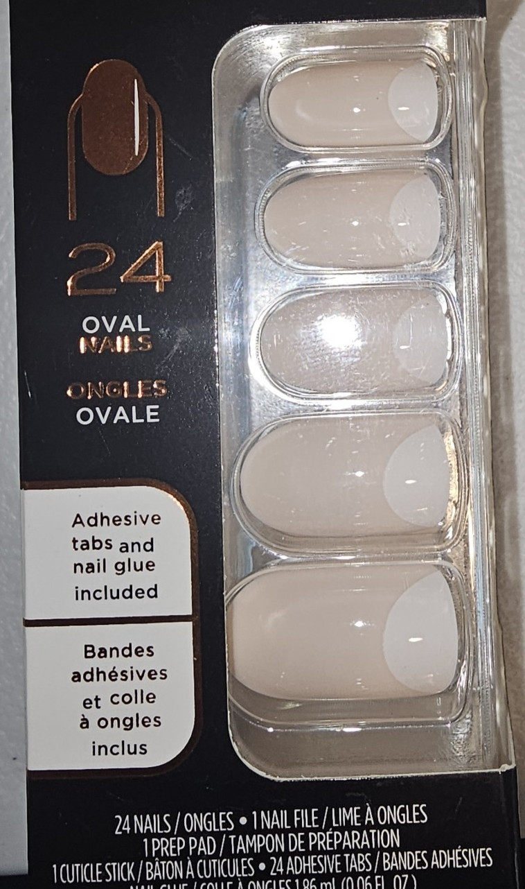Sally Hansen Salon Effects Perfect Manicure Moon-Ami OV161 24 Oval Nails