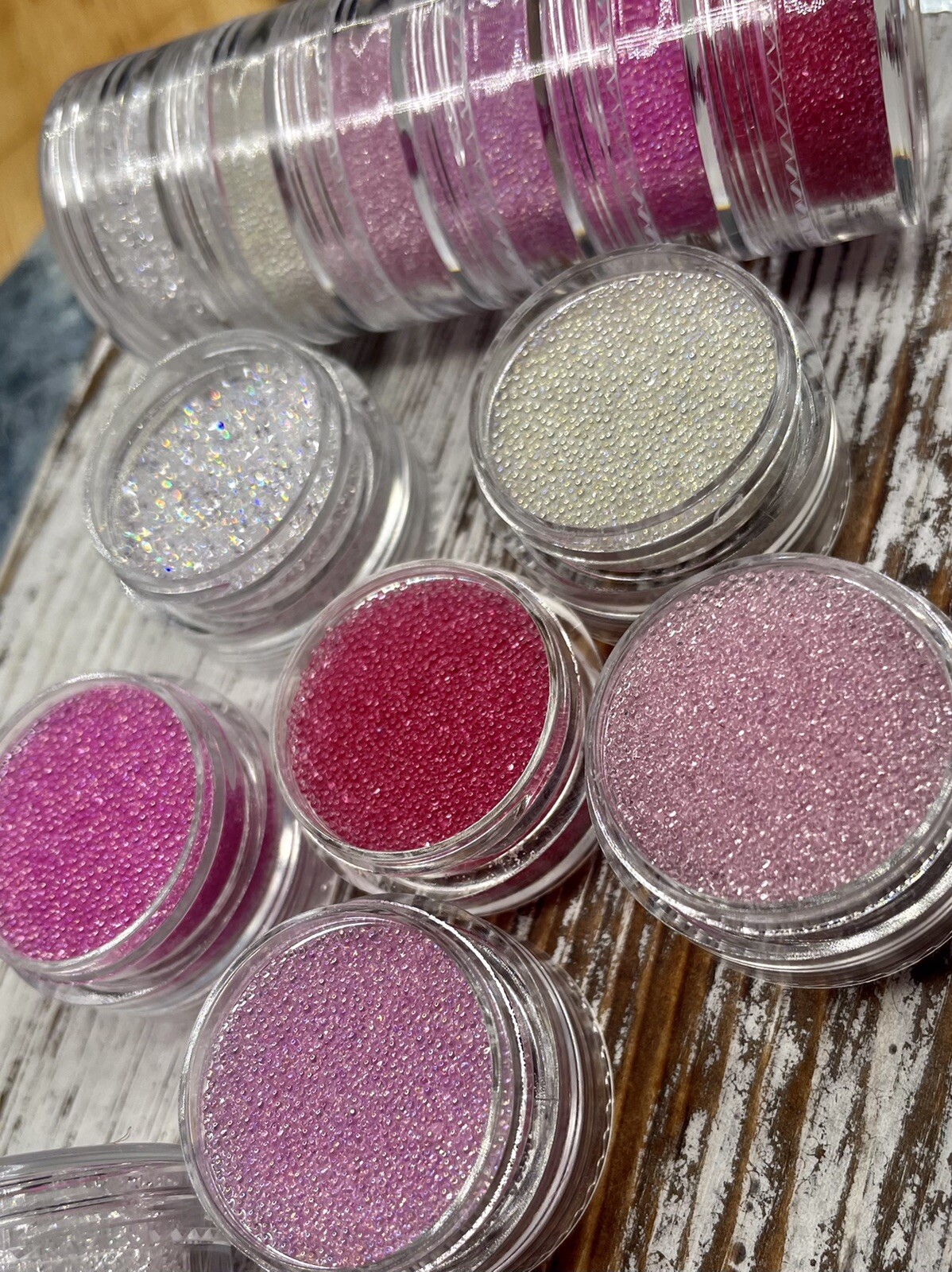 PinkCaviar Beads Mini Nail Crystal Glass Rhinestones 3D Nail Art Micro Beads DIY